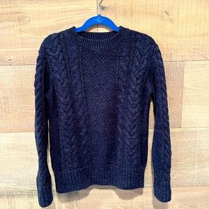 Gap kids Navy cable knit sweater size S 6/7